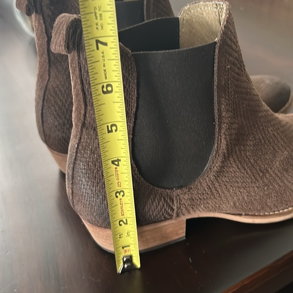 Topman Leather Distressed Brown Chelsea Boots Men’s EU Size 42 Made in Portugal - Picture 13 of 15